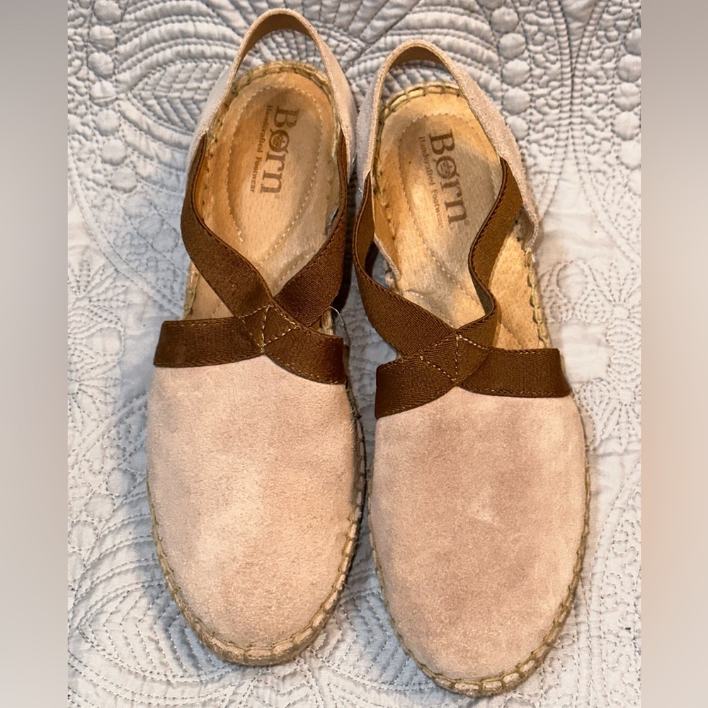 LIKE NEW Born Meade Espadrille Wedge Sandal size 8